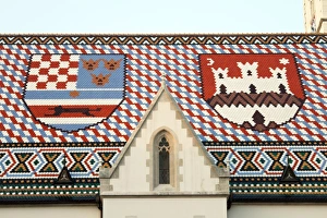 St. Marks Church in St. Marks Square in Zagreb, Croatia