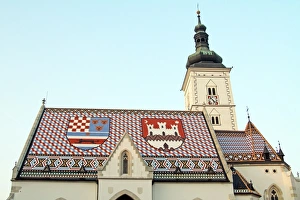 St. Marks Church in St. Marks Square in Zagreb, Croatia