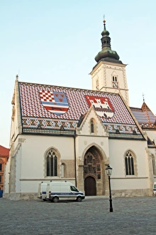 St. Marks Church in St. Marks Square in Zagreb, Croatia