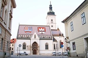 St. Marks Church in St. Marks Square in Zagreb, Croatia