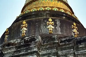 Chiang Mai Collection: Stupa at Wat Lam Chang Temple in Chiang Mai, Thailand