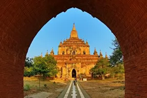 Bagan, Myanmar Collection: Sulamani Guphaya Temple Pagoda on the Plain of Bagan, Bagan, Myanmar (Burma)