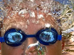 Croatia Collection: Swimmer wearing goggles