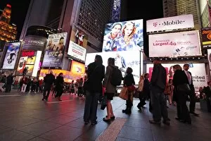 Images Dated 21st October 2011: Times Square at night in New York