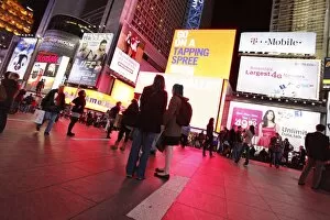 Images Dated 21st October 2011: Times Square at night in New York