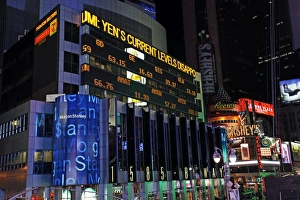 Times Square at night in New York