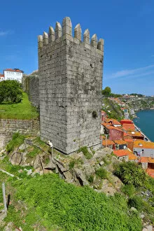 Porto, Portugal Collection: Tower and city ramparts of the Ferdinand Walls, Porto, Portugal