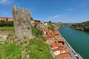 Porto, Portugal Collection: Tower and city ramparts of the Ferdinand Walls, Porto, Portugal