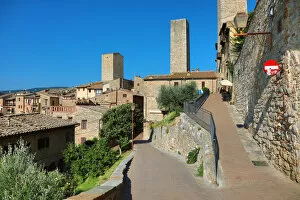Images Dated 24th September 2019: Towers in the city of San Gimignano, Tuscany, Italy
