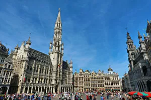 Brussels, Belgium Collection: The Town Hall in the Grand Place, Grote Markt, Brussels, Belgium