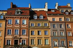 Warsaw, Poland Collection: Traditional houses in the Old Town Market Place in Warsaw, Poland