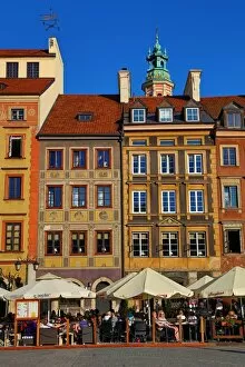 Warsaw, Poland Collection: Traditional houses in the Old Town Market Place in Warsaw, Poland