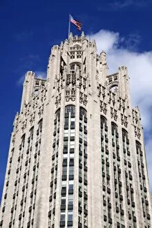 Images Dated 20th October 2012: Tribune Building, Chicago, Illinois, America