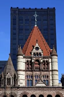 Images Dated 17th October 2012: Trinity Church in Copley Square, Boston, Massachusetts