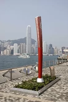 Images Dated 9th August 2012: Victoria Harbour waterfront, Hong Kong, China