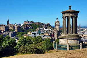 Scotland Collection: View of Edinburgh city skyline from Calton Hill, Edinburgh, Scotland