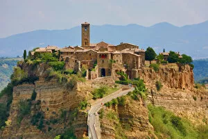 Civita di Bagnoregio, Italy Collection: View of the hilltop village of Civita di Bagnoregio, Lazio, Italy