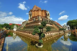 Images Dated 12th November 2016: Wat Chedi Luang Temple Chedi in Chiang Mai, Thailand