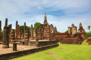 Wat Mahathat temple, Sukhotai, Thailand