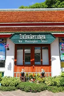 Images Dated 29th May 2013: Wat Phrachetuphon School building at Wat Pho temple, Bangkok, Thailand