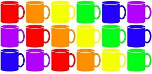 Rainbow colours Coffee and Tea Mugs hot drink mug design